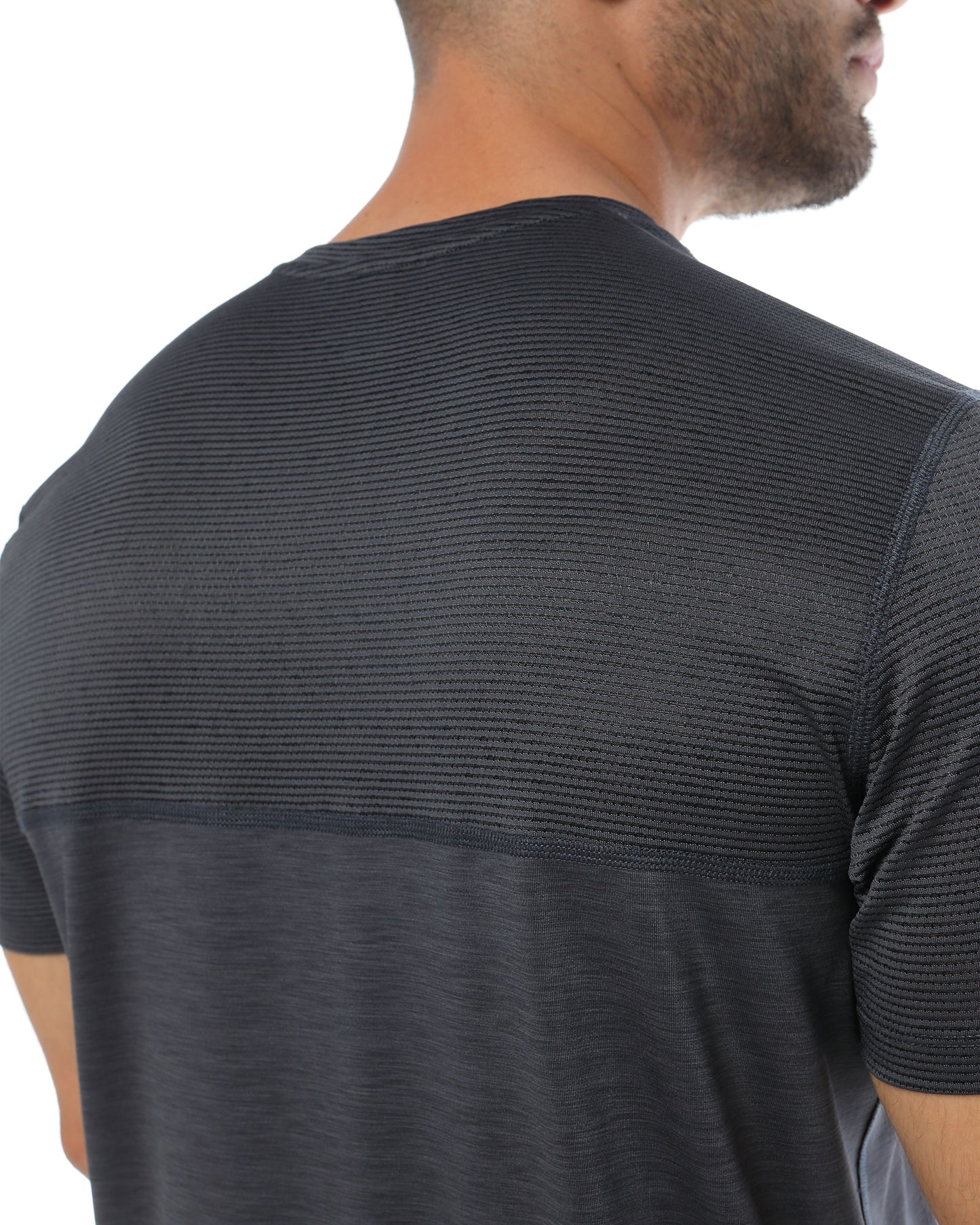 Camiseta Manga Corta Balance Gris Oscuro