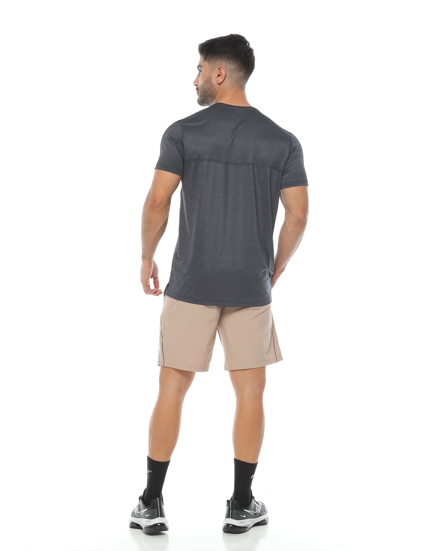 Camiseta Manga Corta Balance Gris Oscuro