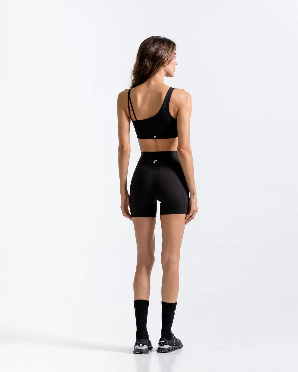 Top Deportivo Negro Asimetrico