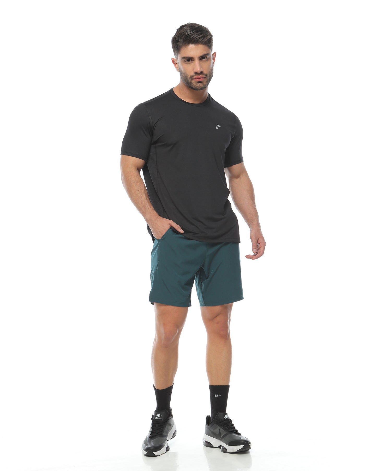Pantaloneta Deportiva Verde Botella
