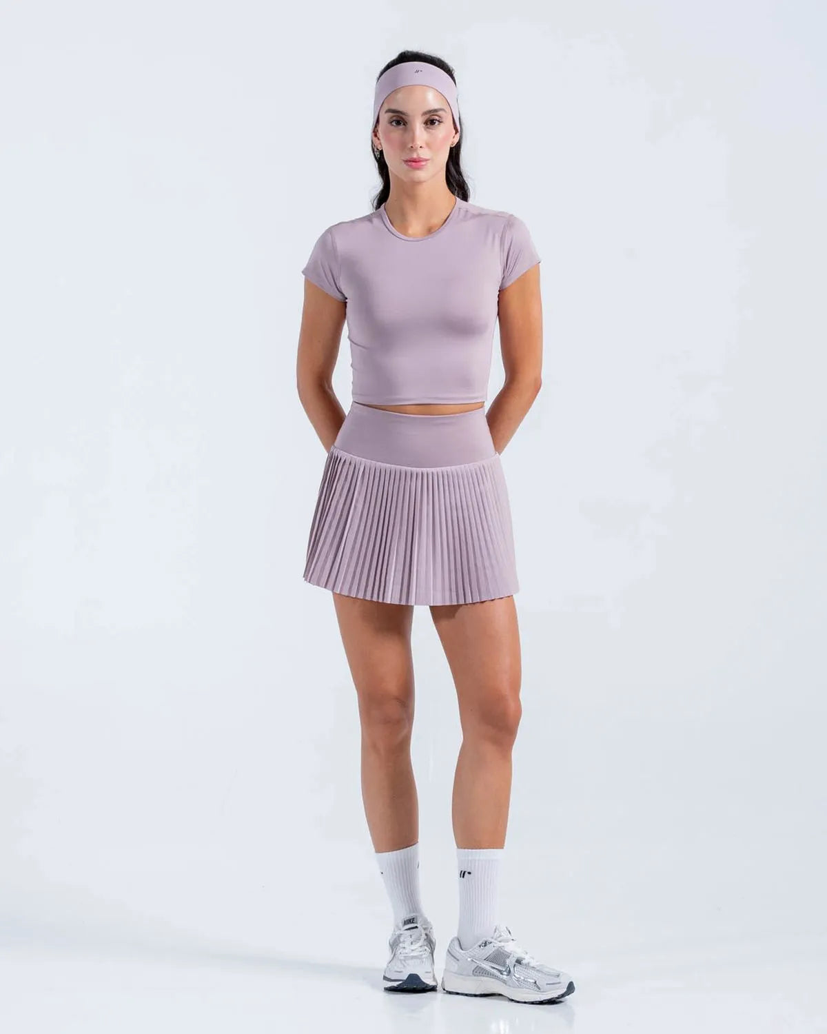 Crop Top Manga Corta Mora