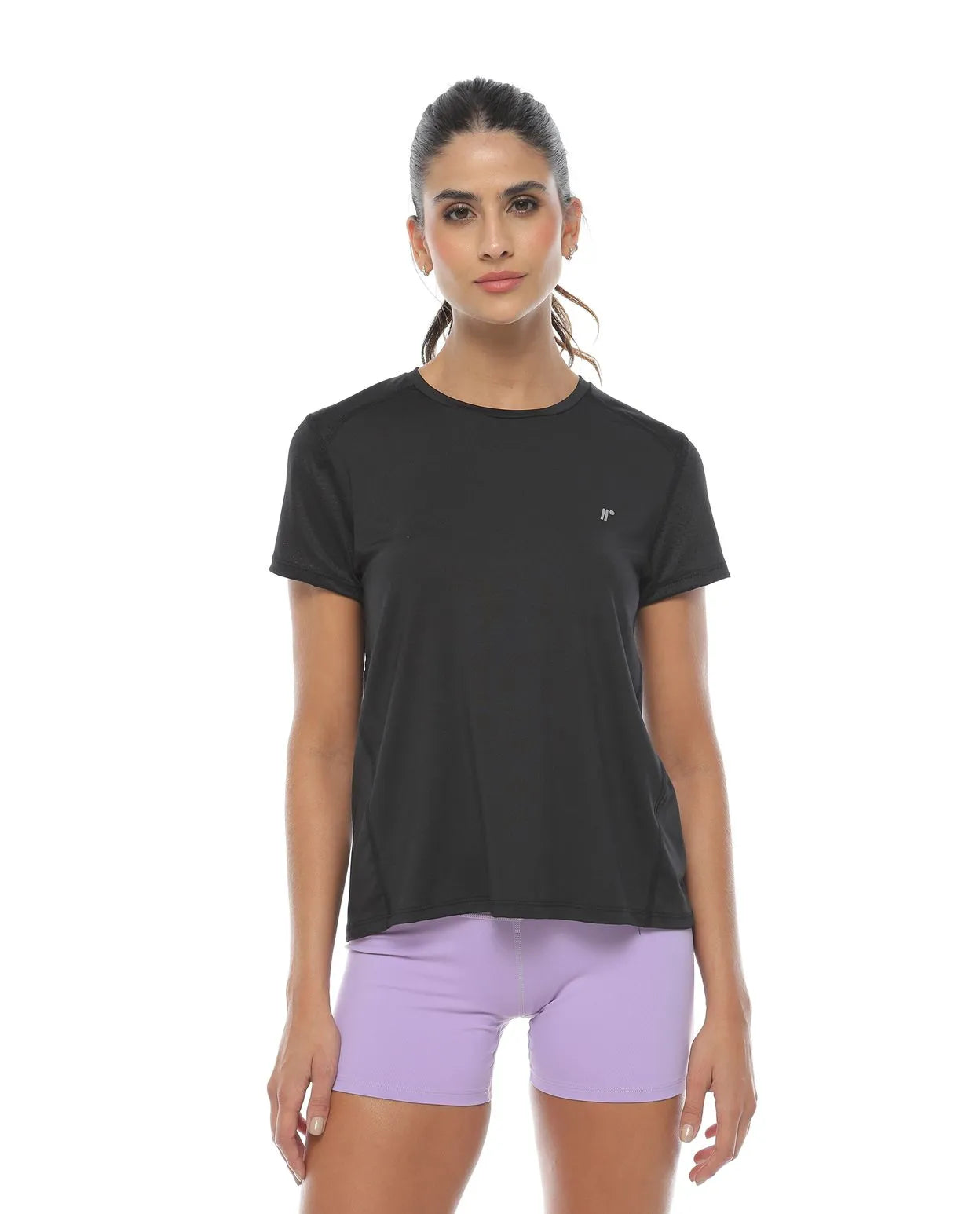 Camiseta Deportiva Manga Corta Negro