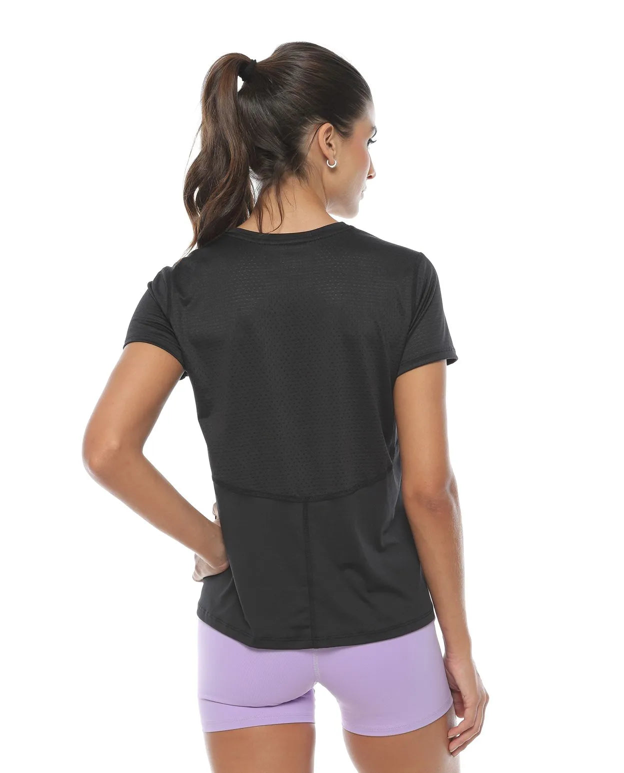 Camiseta Deportiva Manga Corta Negro