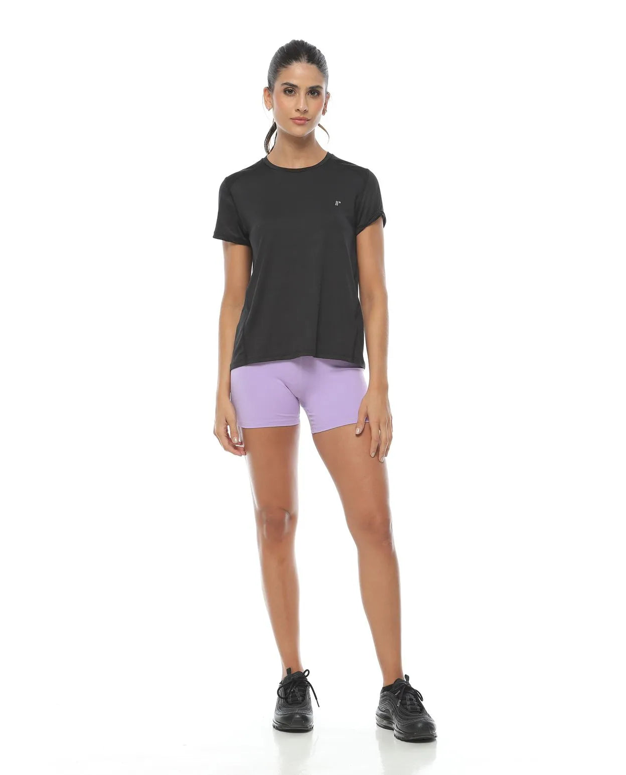 Camiseta Deportiva Manga Corta Negro