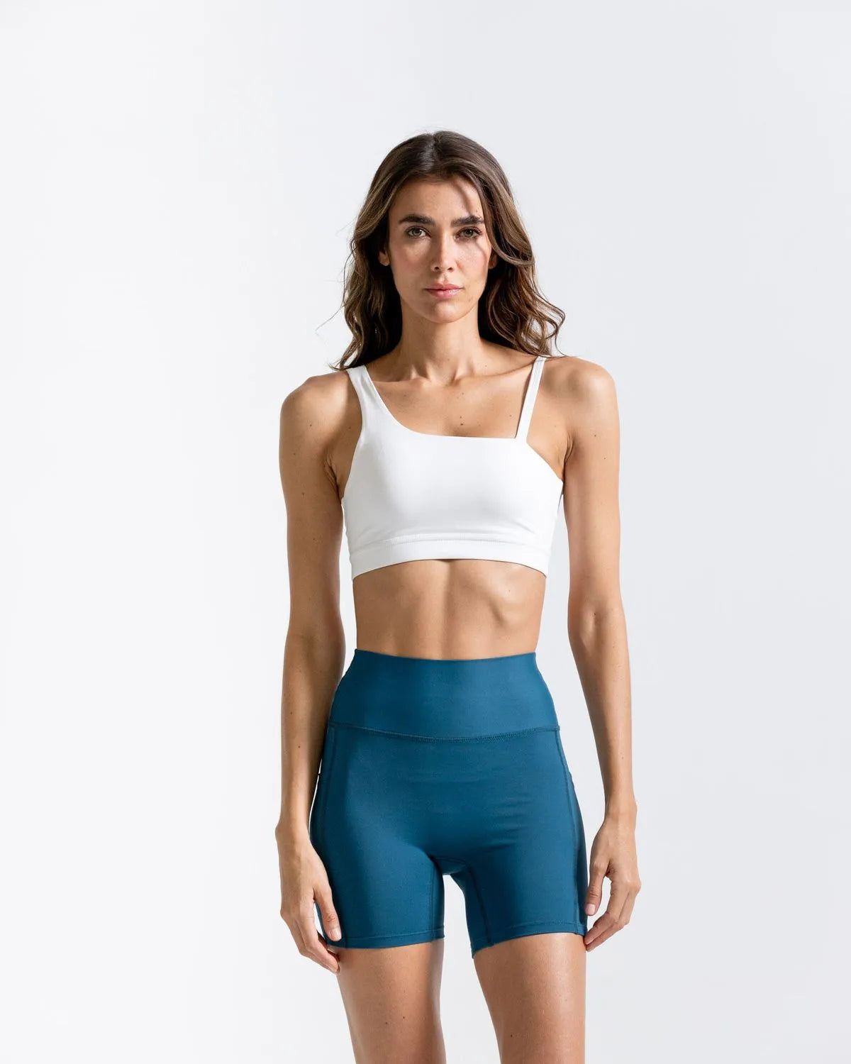 Top Deportivo Blanco Asimetrico