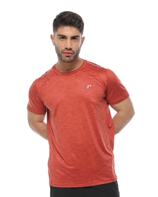 Camiseta Deportiva Esencial  Ladrillo Jaspe