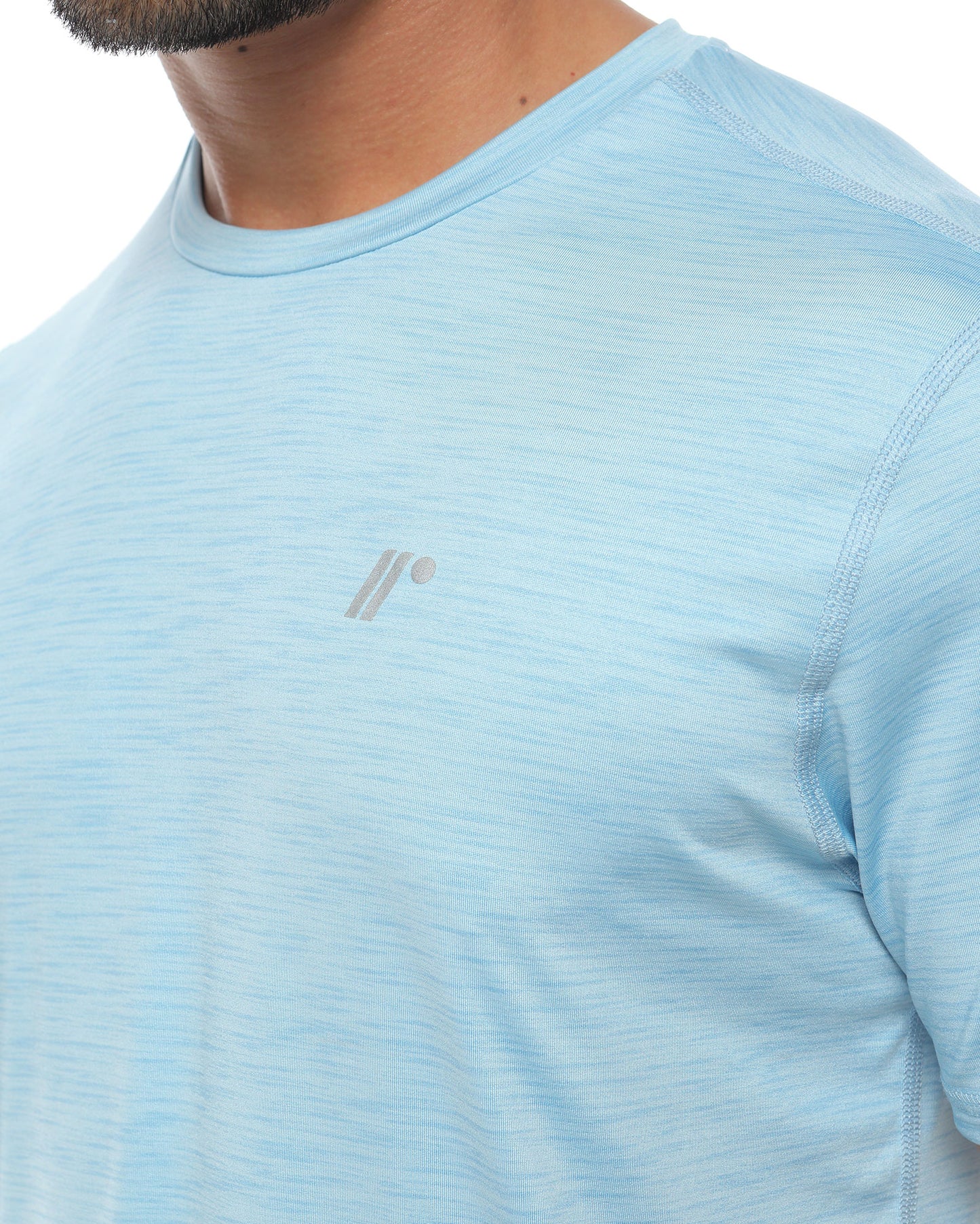 Camiseta Deportiva Esencial - Azul Jaspe