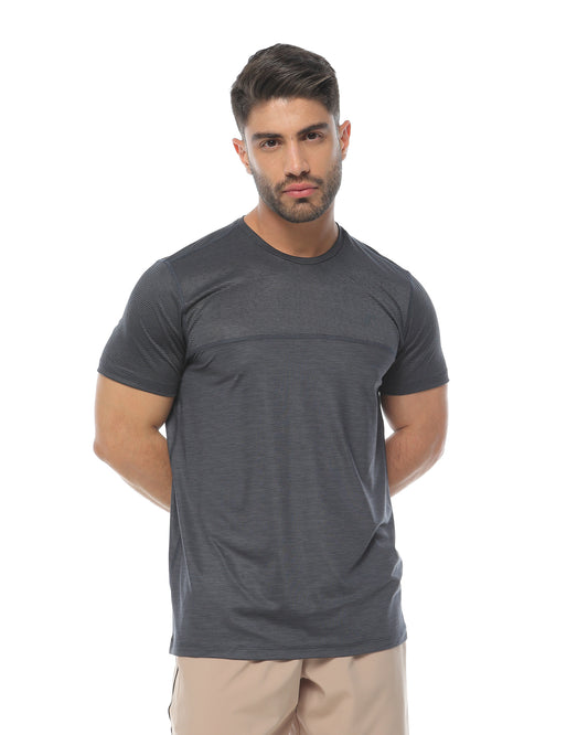 Camiseta Manga Corta Balance Gris Oscuro