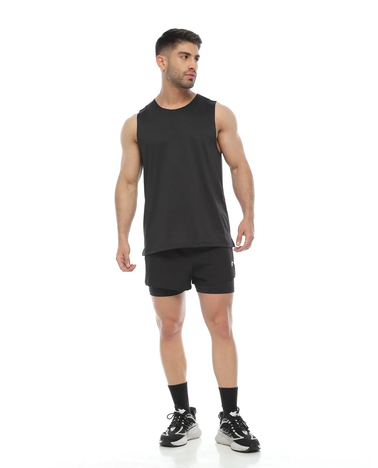 Pantaloneta Running Negro