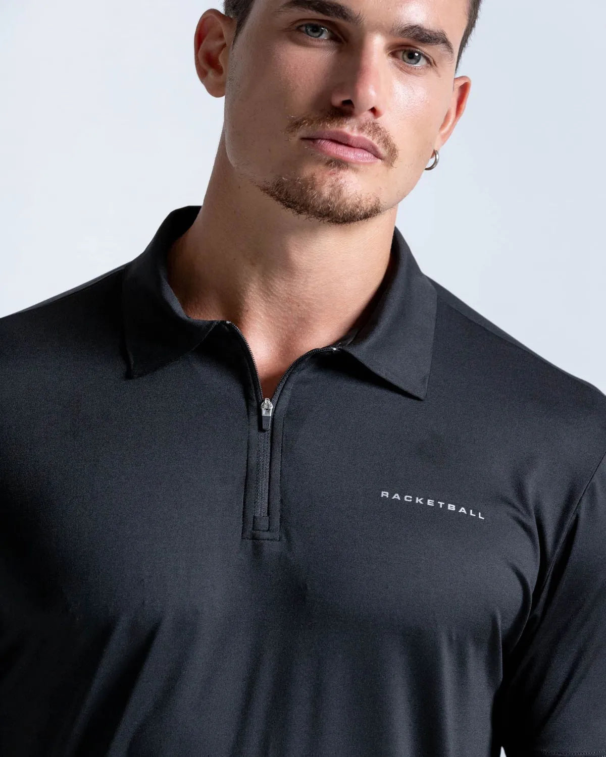 Camiseta Tipo Polo Negra